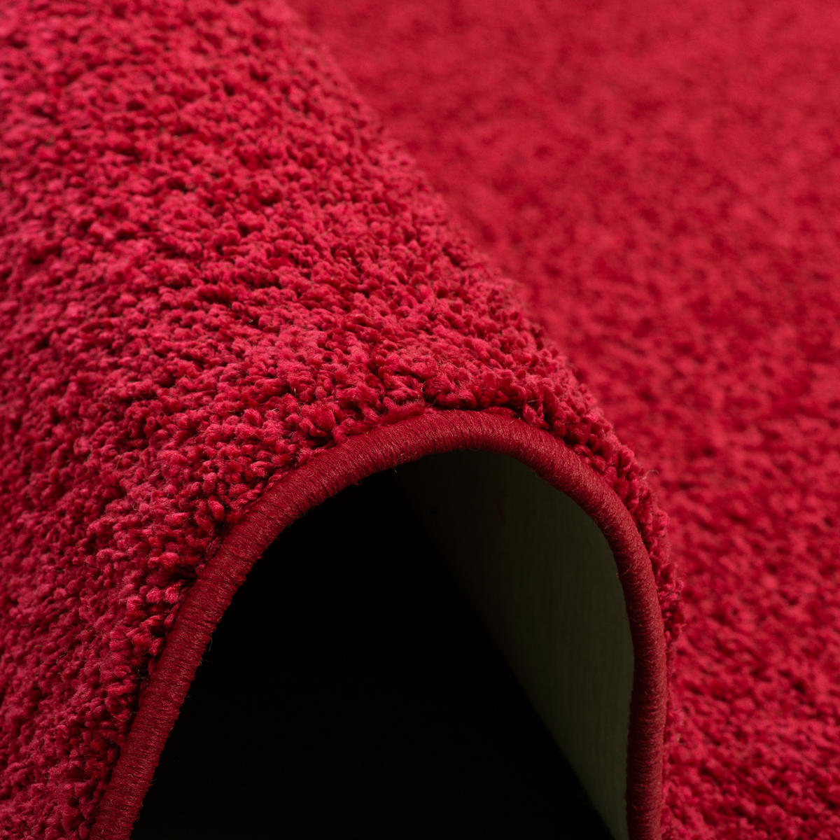 HOCHFLOR VELOURS TEPPICH MONA - Rot, Textil (80/240cm) - Snapstyle