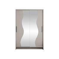 KLEIDERSCHRANK Miami S - Kaschmir/Silberfarben, Holzwerkstoff/Kunststoff (120/200/58cm) - MIRJAN24