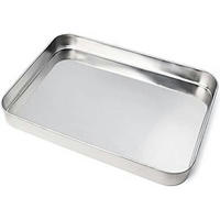 BACKBLECH Edelstahl 35 x 40 cm - Silberfarben, Metall (35/6/40cm)