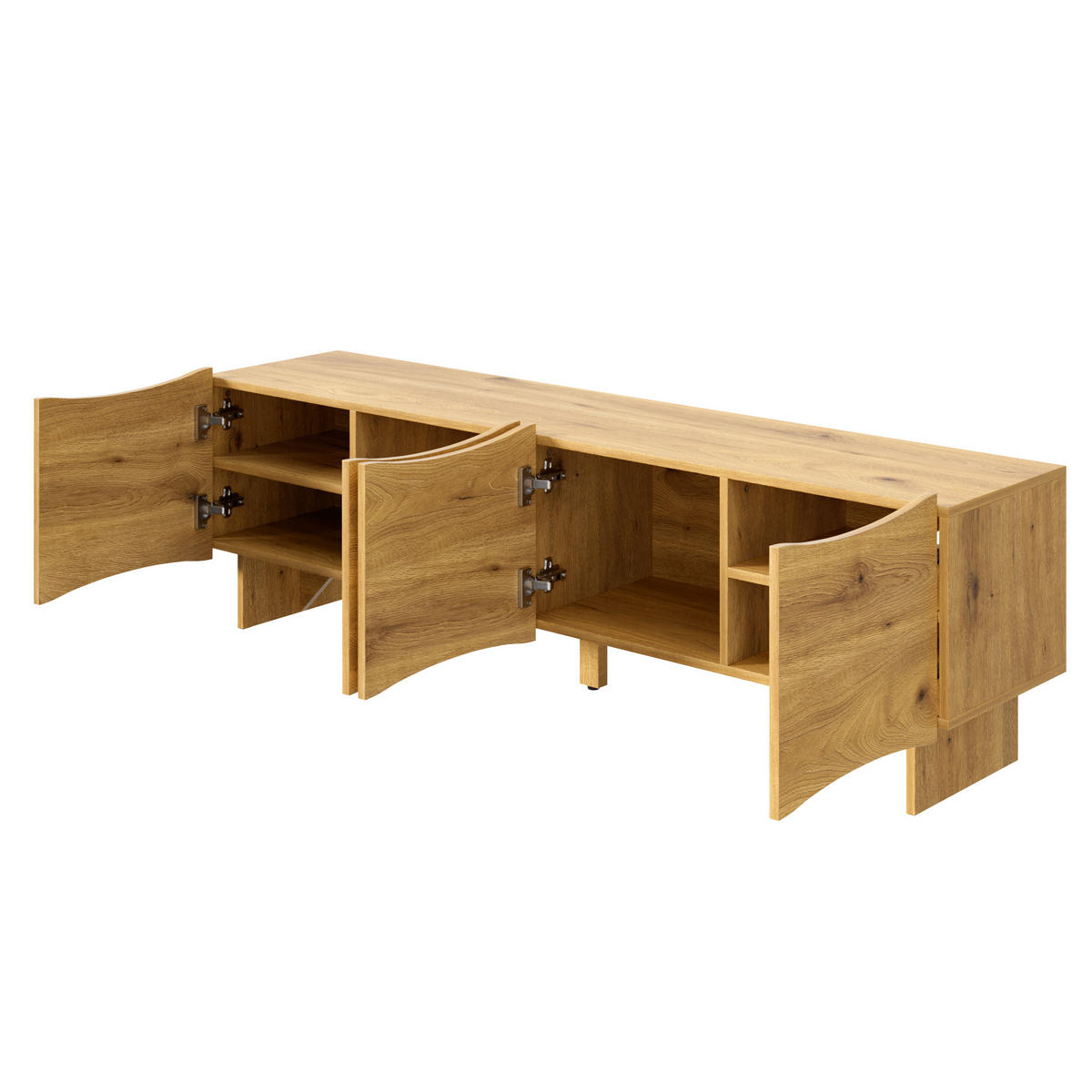 TV-LOWBOARD Natur 155/36/47 cm - Naturfarben, Holzwerkstoff (155/47/36cm) - PANGIVO