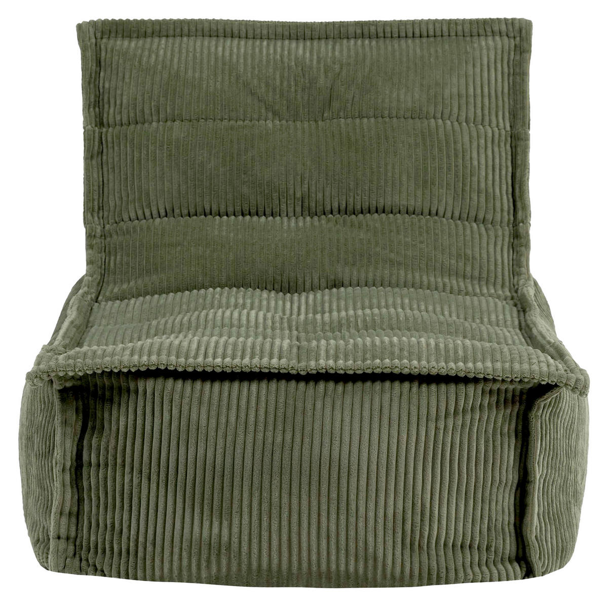 SITZSACK Liege Dolce Cord - Salbeigrün, Textil (75/75/96cm) - icon