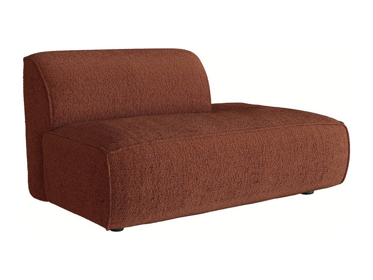 RECAMIERE ohne Schlaffunktion - 1 Person - stoff - terracotta Camilio - Terracotta, Textil (130/74/97cm) - Vente-Unique