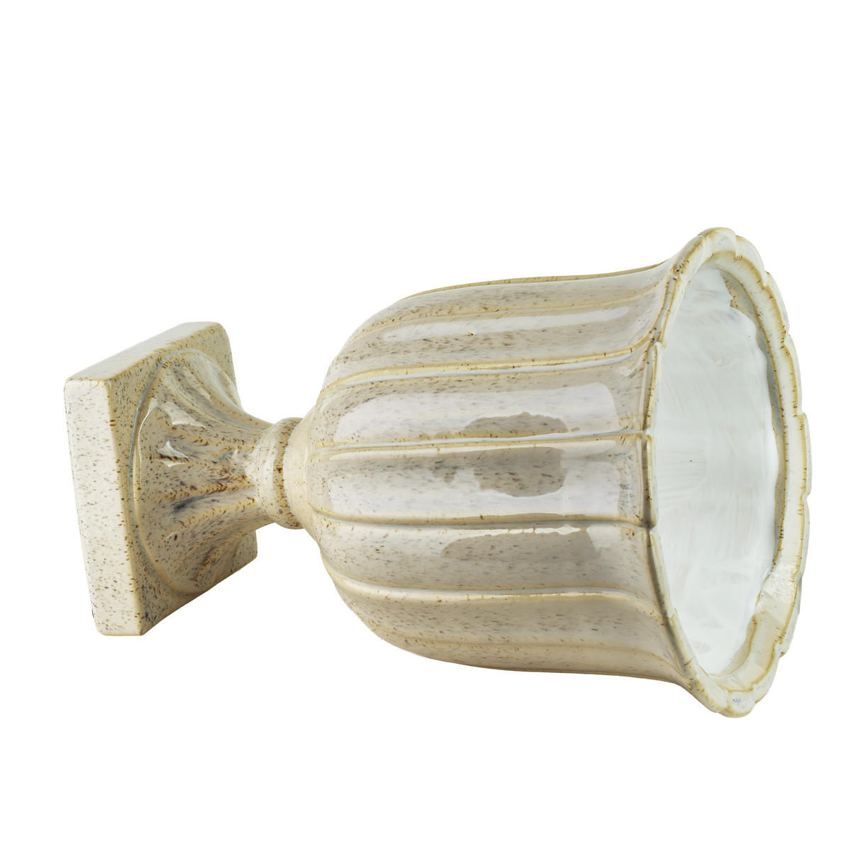 VASE Evam beige 20/20/28.5 Keramik - Beige, Keramik (28.5cm) - Mondex