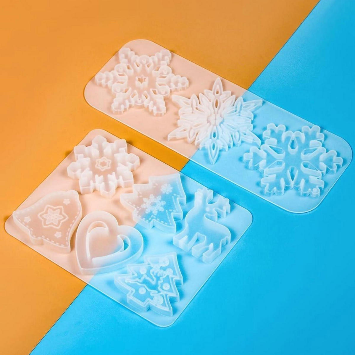 SILIKONFORM Weihnachten 2-teiliges Set - Weiß, Kunststoff