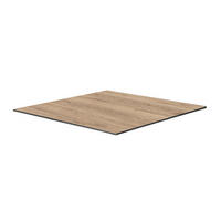 TISCHPLATTE 60 x 60 cm, Rohe Eiche - Beige, Holzwerkstoff (60/60/1.25cm) - Oviala