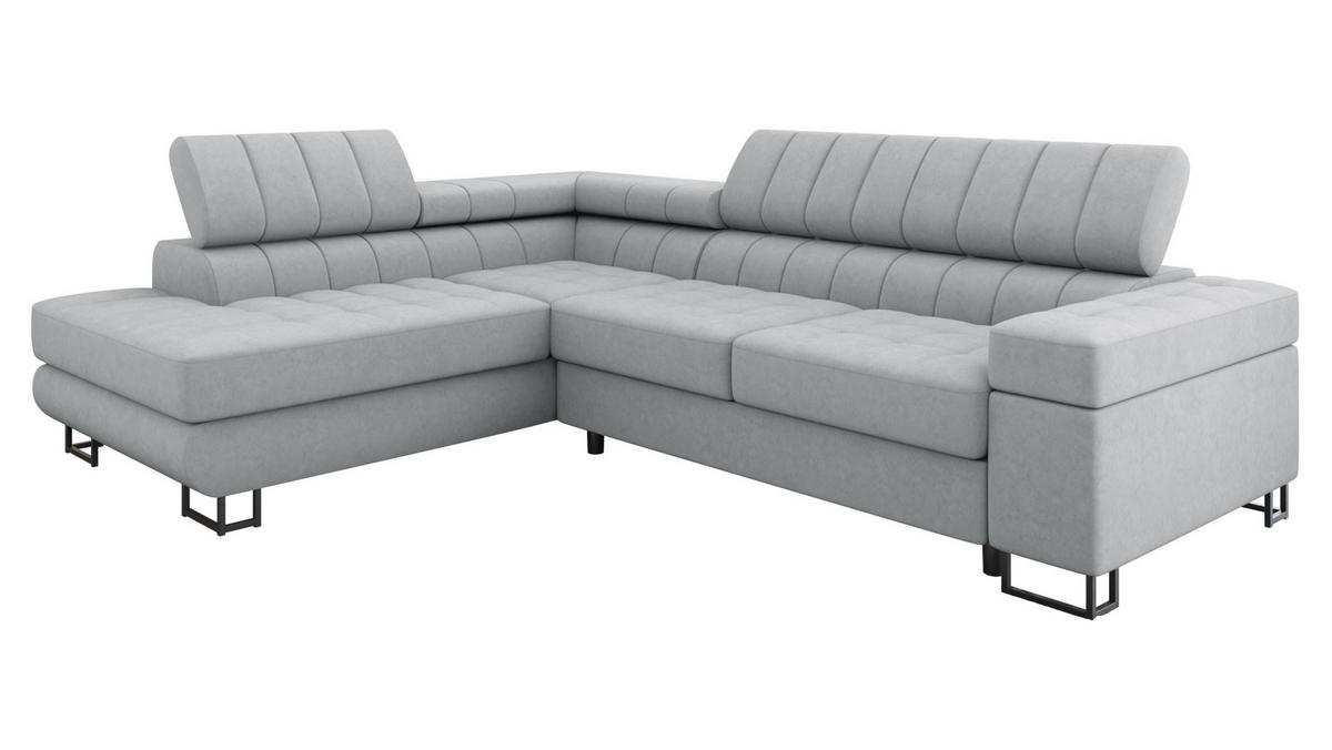 ECKSOFA Laris Premium, Seite: Links - Kaschmir/Schwarz, Holz/Textil (271/203cm) - MIRJAN24