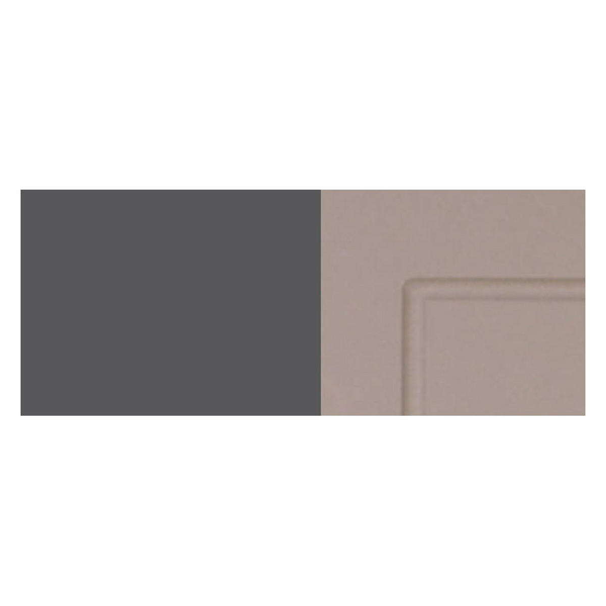BACKOFENHOCHSCHRANK Kvantum D14/RU/2D Beige Matt / Lava Matt 60 / 59 / 207cm - Dunkelgrau/Beige, Holz/Holzwerkstoff (60/207/59cm) - Feldmann-Wohnen