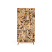 HIGHBOARD aus Mangoholz - Chromfarben, Holz (48/170/90cm) - Giner y Colomer