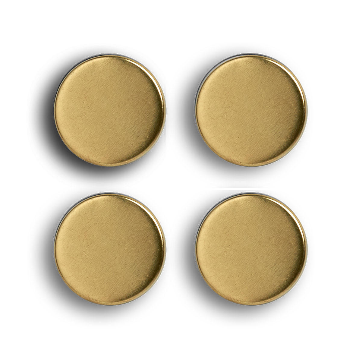 MAGNETE Ø 2,3 cm 4er-Set - Goldfarben, Metall (2.3/0.9/2.3cm) - ZELLER
