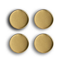 MAGNETE Ø 2,3 cm 4er-Set - Goldfarben, Metall (2.3/0.9/2.3cm) - ZELLER