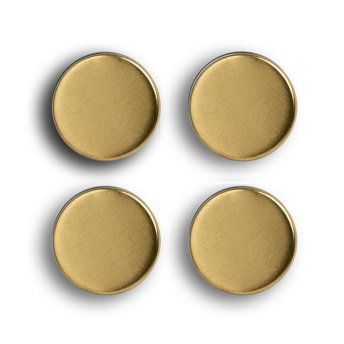 MAGNETE Ø 2,3 cm 4er-Set - Goldfarben, Metall (2.3/0.9/2.3cm) - ZELLER