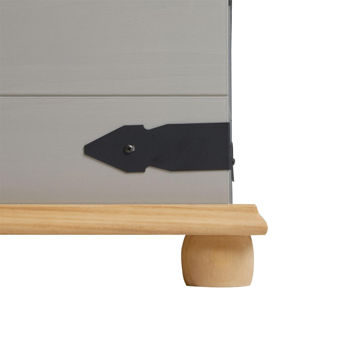 TRUHENBANK TEQUILA - Braun/Grau, Holz (92/50/45cm) - IDIMEX