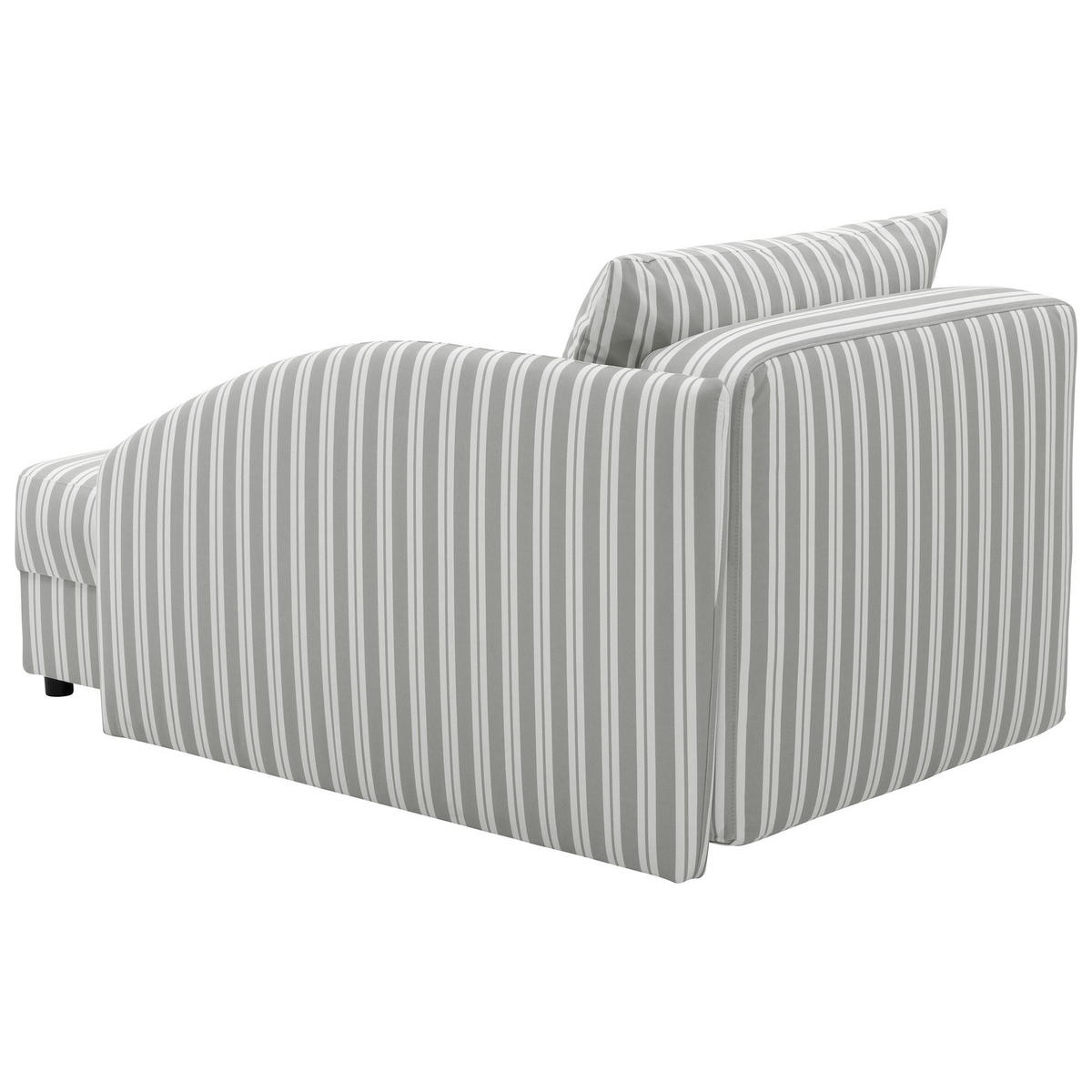 RECAMIERE Armlehne links Kalila Flachgewebe hellgrau - Hellgrau, Kunststoff (154/86/93cm) - 58aufmkessel