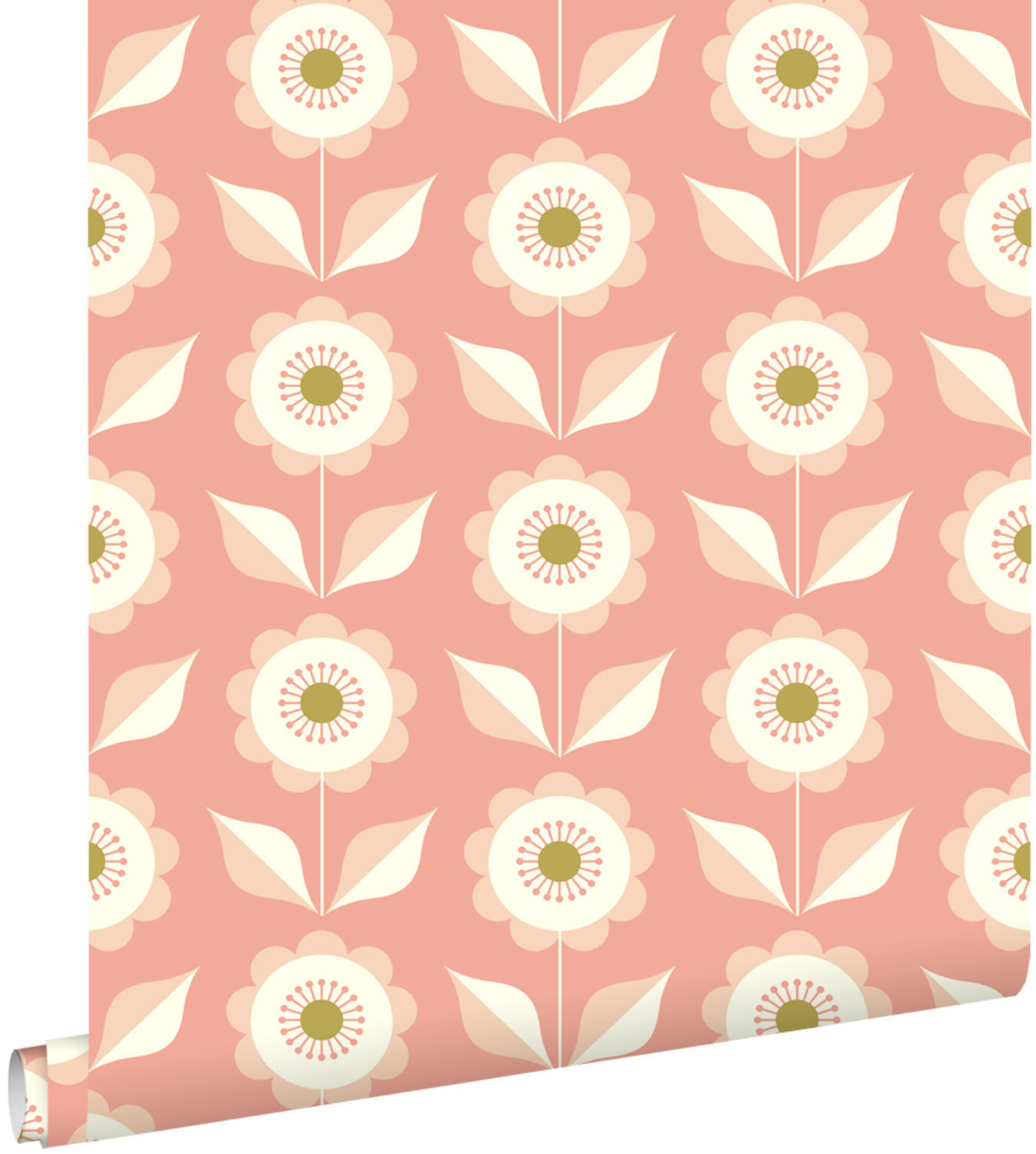 TAPETE Blumen 50 x 900 cm - Pink, Papier (50/900cm) - ESTAhome