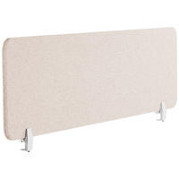 SCHREIBTISCHTRENNWAND 160 x 40 cm Beige Wally - Beige, Textil (160/40/2cm) - Beliani