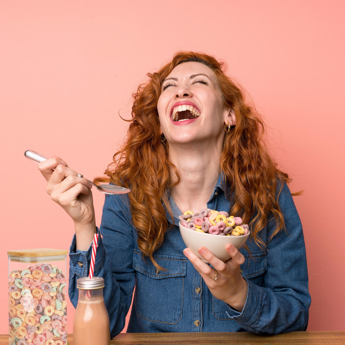 3XVORRATSGLAS - Transparent, Glas/Holz (10/21.5/10cm) - Relaxdays