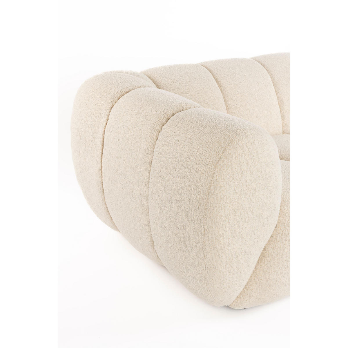 SOFA 3-SITZER Melt Beige - Beige, Textil (241/68/104cm) - Zuiver