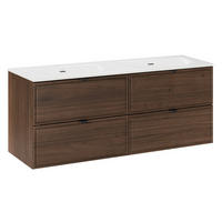 DOPPELWASCHTISCH 121cm Elias Holz - Braun, Holzwerkstoff (121/50/46cm) - Petits-meubles