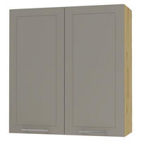 KÜCHENHÄNGESCHRANK Kvantum W4/90 Weiß Matt / Eiche Artisan Matt 90 / 32,5 / 96cm - Beige/Eiche Artisan, Holz/Holzwerkstoff (90/96/32.5cm) - Feldmann-Wohnen