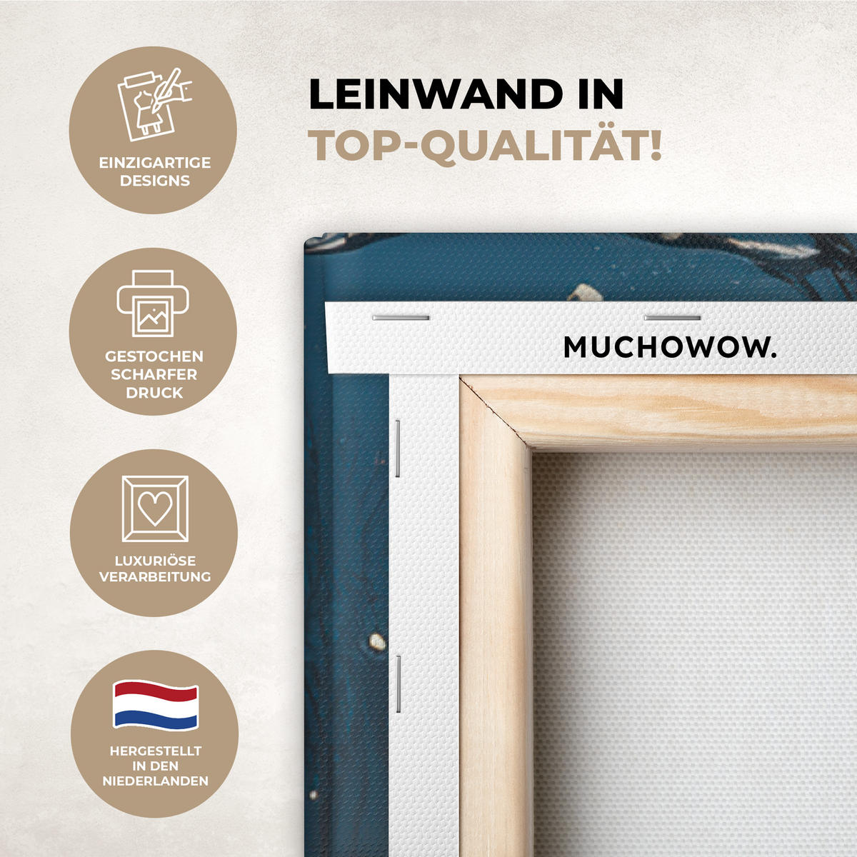 LEINWANDBILD Weihnachten - Weihnachtsbaum - Winter - Zuhause - Schnee Deko XXL 80x120 cm - Smaragdgrün, Textil (80/120cm) - MuchoWow