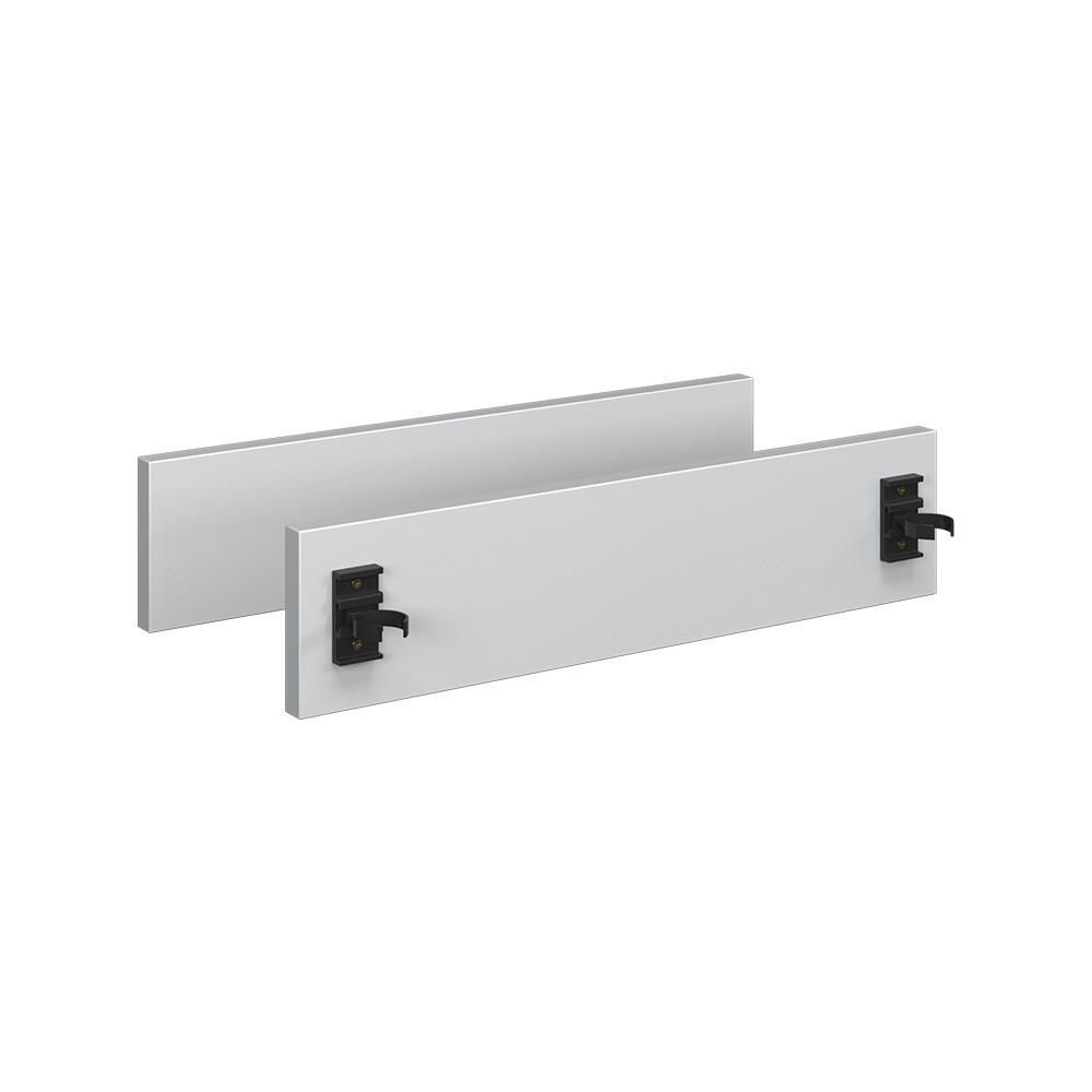 SOCKELBLENDE R-Line, Weiß/Weiß, 42.3 cm 2er Set - Weiß, Holzwerkstoff (42.3/9.6/1.6cm) - Vicco
