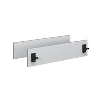 SOCKELBLENDE R-Line, Weiß/Weiß, 42.3 cm 2er Set - Weiß, Holzwerkstoff (42.3/9.6/1.6cm) - Vicco