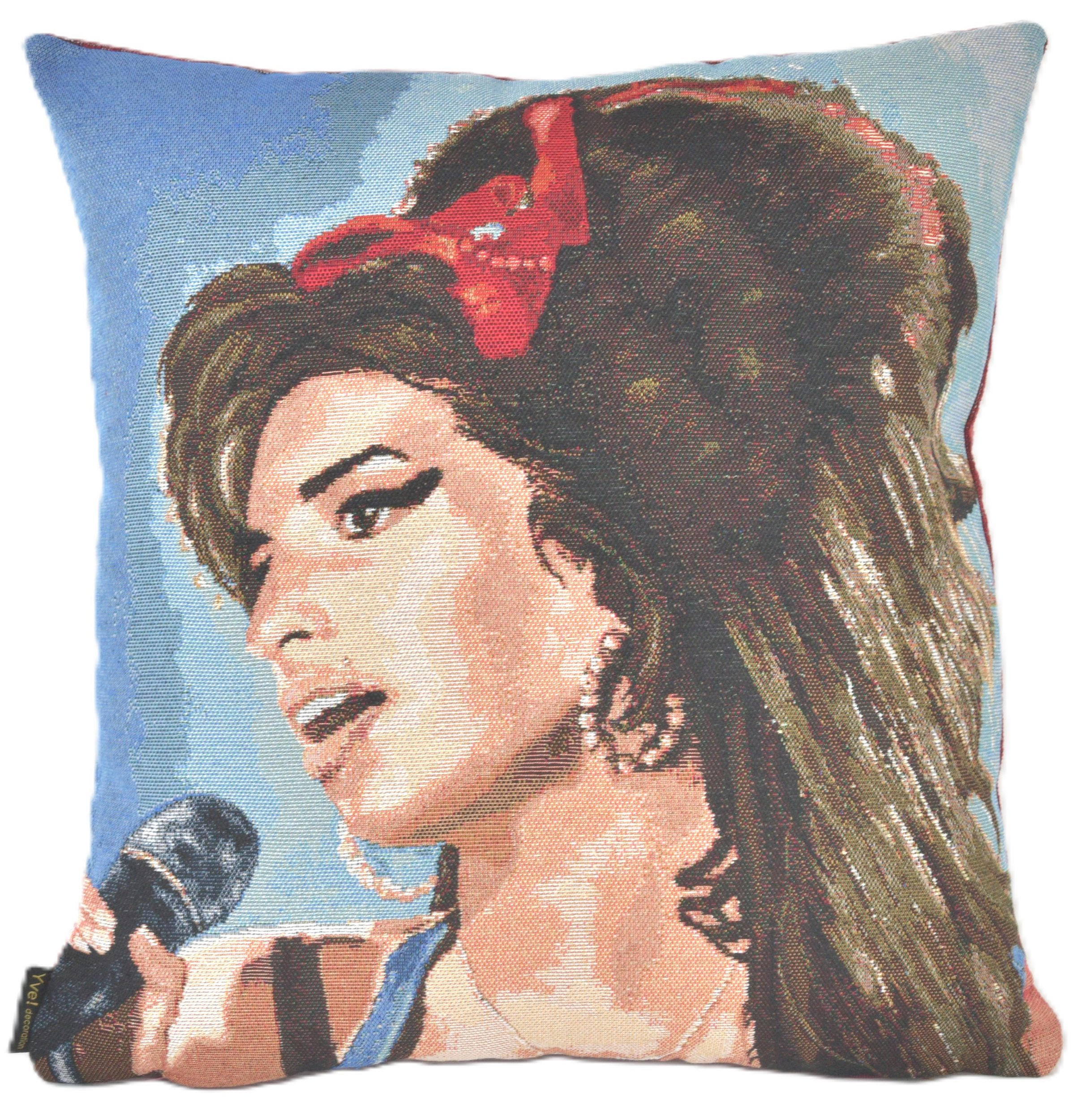 KISSENHÜLLE STARS - Multicolor/Dunkelblau, Textil (45/45cm) - Yve! decoration