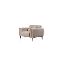 1-SITZER Sofa SANTERO, Grau - Beige, Holz/Textil (120/100/90cm)