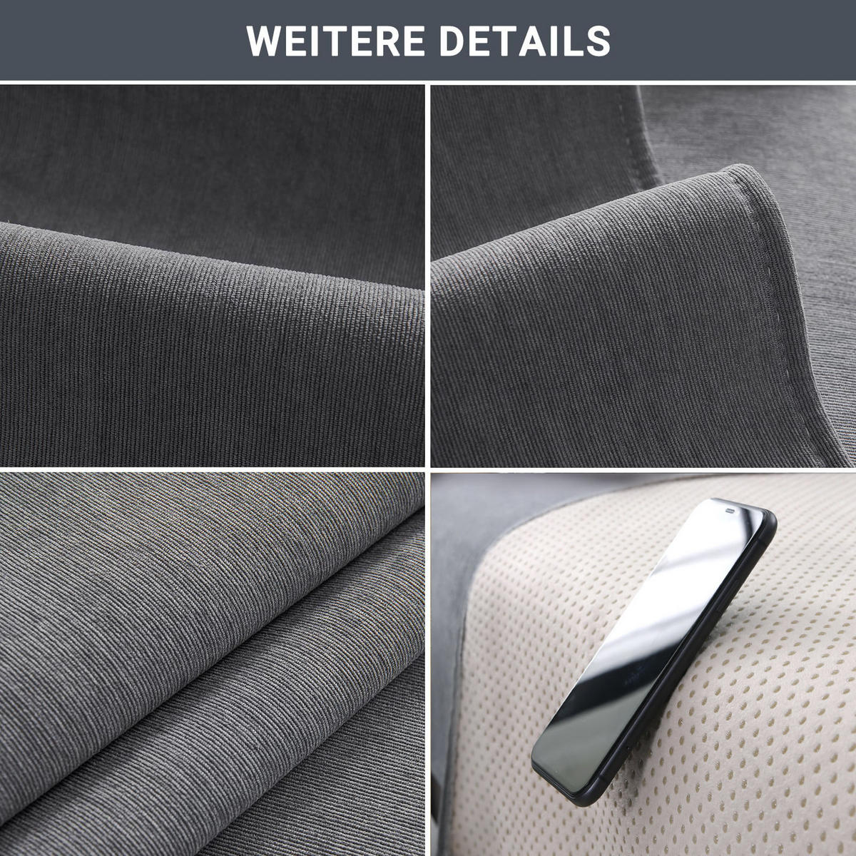 SOFAÜBERWURF Dunkelgrau 90 x 180 cm 1 Stück - Dunkelgrau, Textil (90/180cm) - Kaket