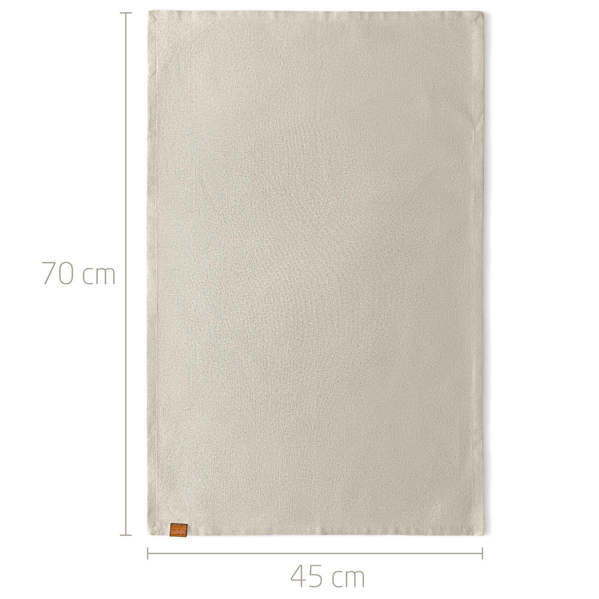 GESCHIRRTUCH 3er Set - Braun, Textil (45/70cm) - Miqio Design