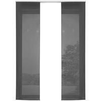 VORHANG 2ER SET HxB 245x60 cm Schwarz - Schwarz, Textil (60/245cm) - Gardinenbox