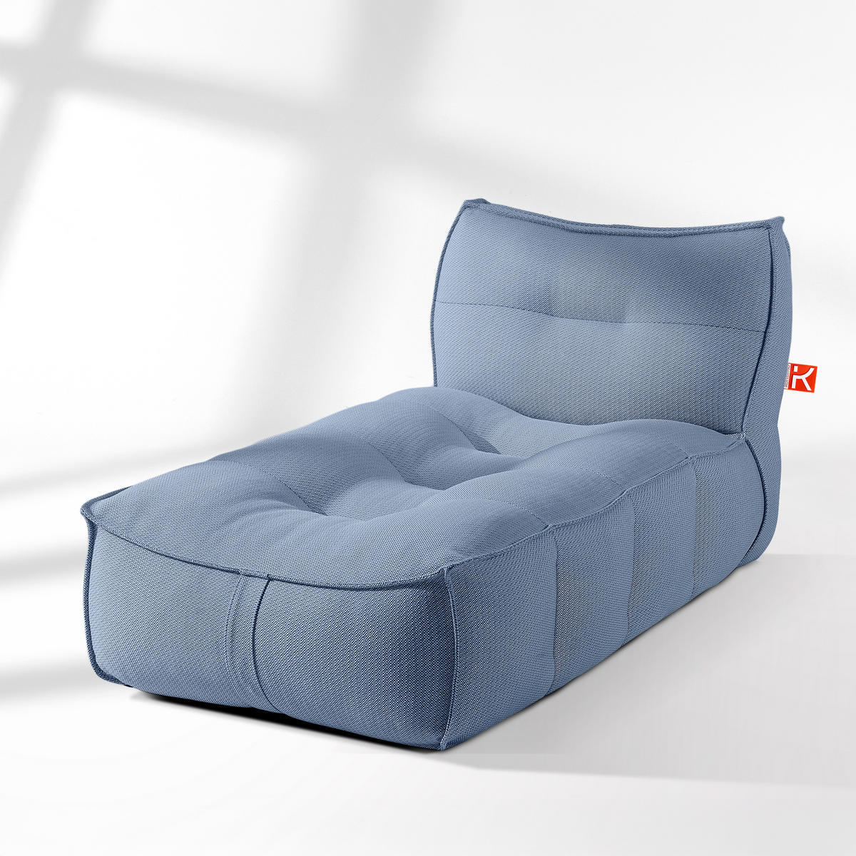 GARTENLIEGE LOVIA Sonnenliege 2-er Set, Marineblau/Weiß - Dunkelblau, Textil (90/82/174cm) - KONSIMO®