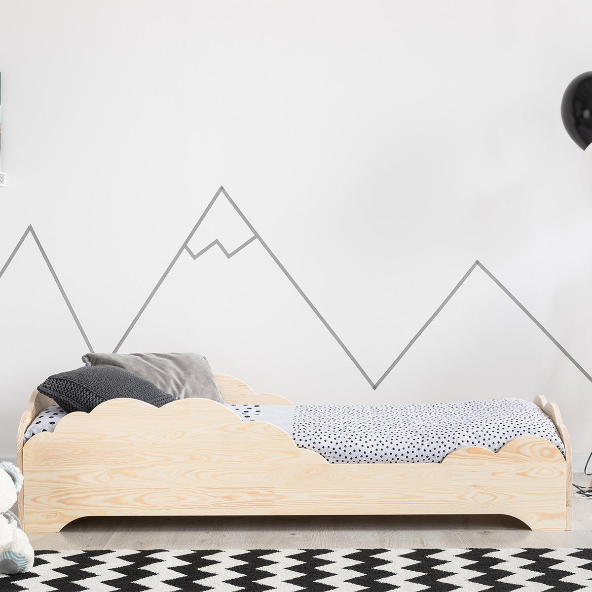 POSTEL 90/190 Théotime Přírodní dřevo - hnědá, dřevo (90/190cm) - Petits-meubles