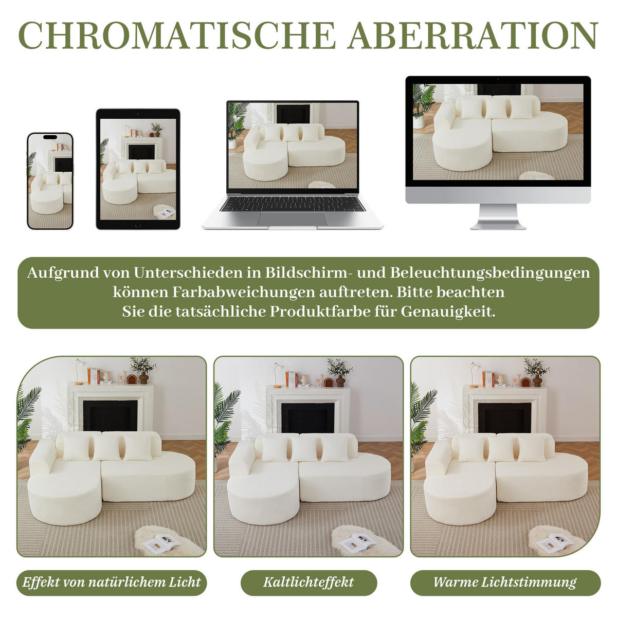 ECKSOFA 222/157/73 cm Beige Chenille mit 3 Kissen (Linke Seite) - Beige, Textil (157/222cm) - Oxeza