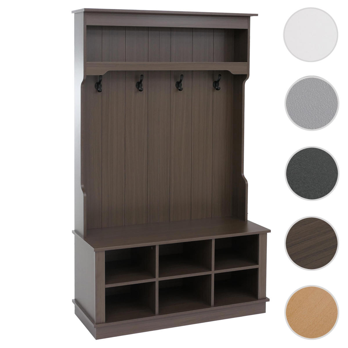 GARDEROBE Walnuss Dekor - Walnussfarben, Holz (100/170/39cm) - MCW