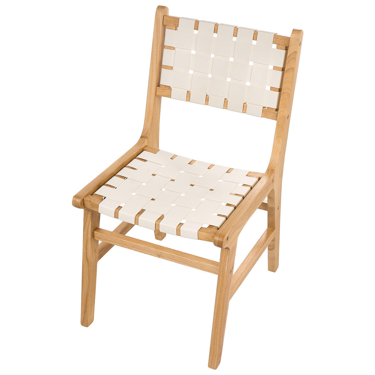 ESSZIMMERSTUHL 2er-Set Hellbeige Humble - Beige/Braun, Holz (46/84/56cm) - Beliani