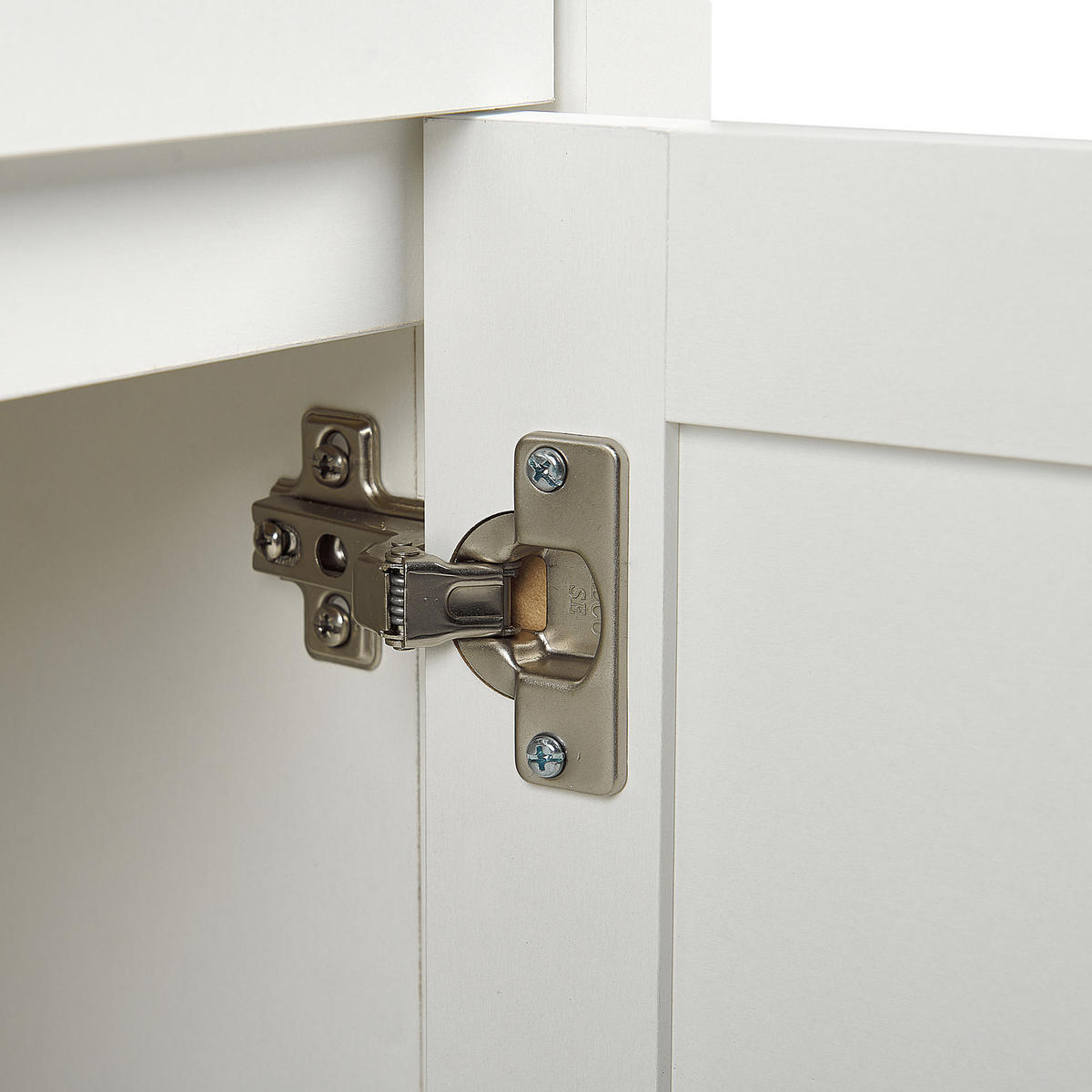 SIDEBOARD se 3 dveřmi Krémově bílý Atoca - krémová, kompozitní dřevo (113/81/39cm) - Beliani
