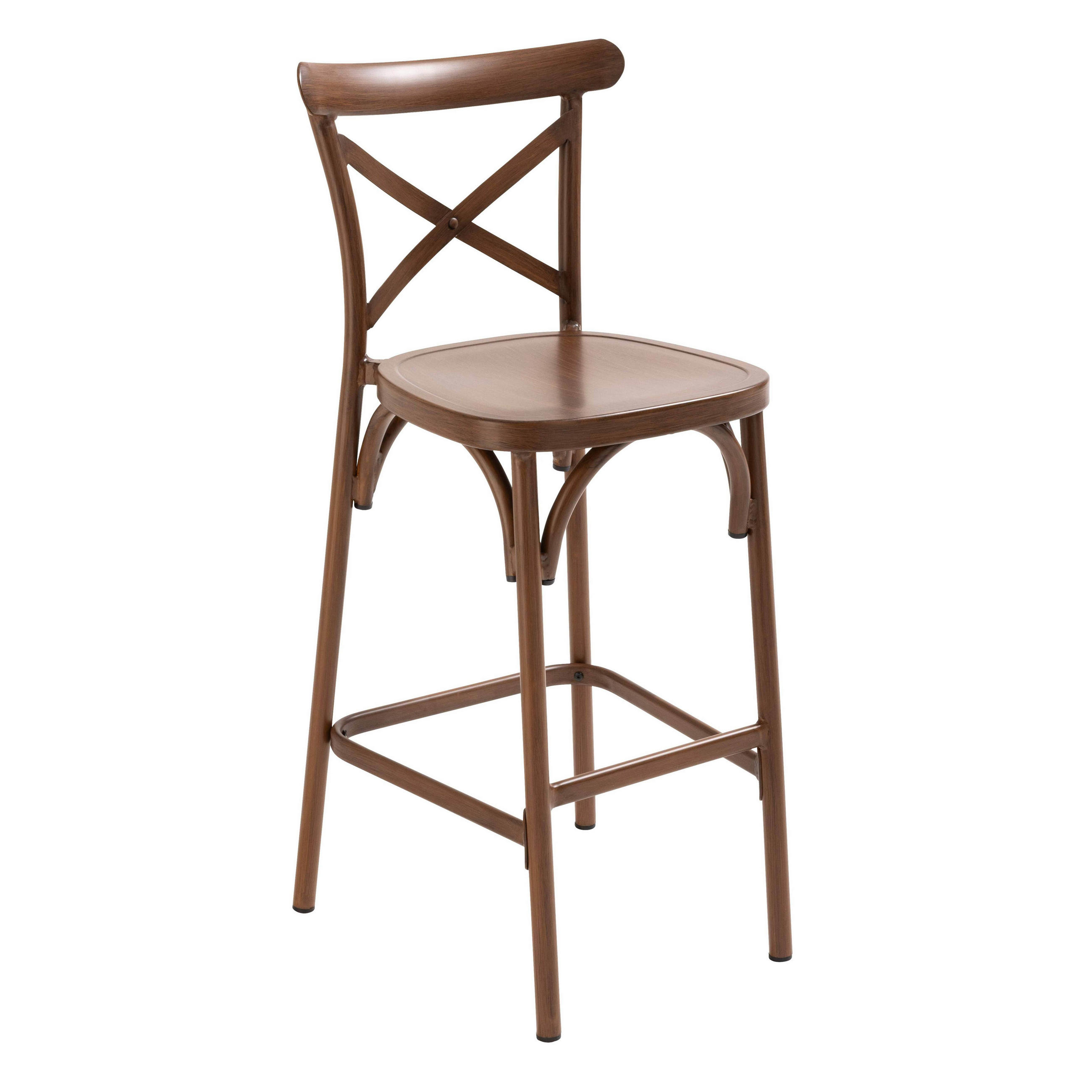 HOCHSTUHL, Braun - Braun, Metall (52/110/44cm) - Oviala