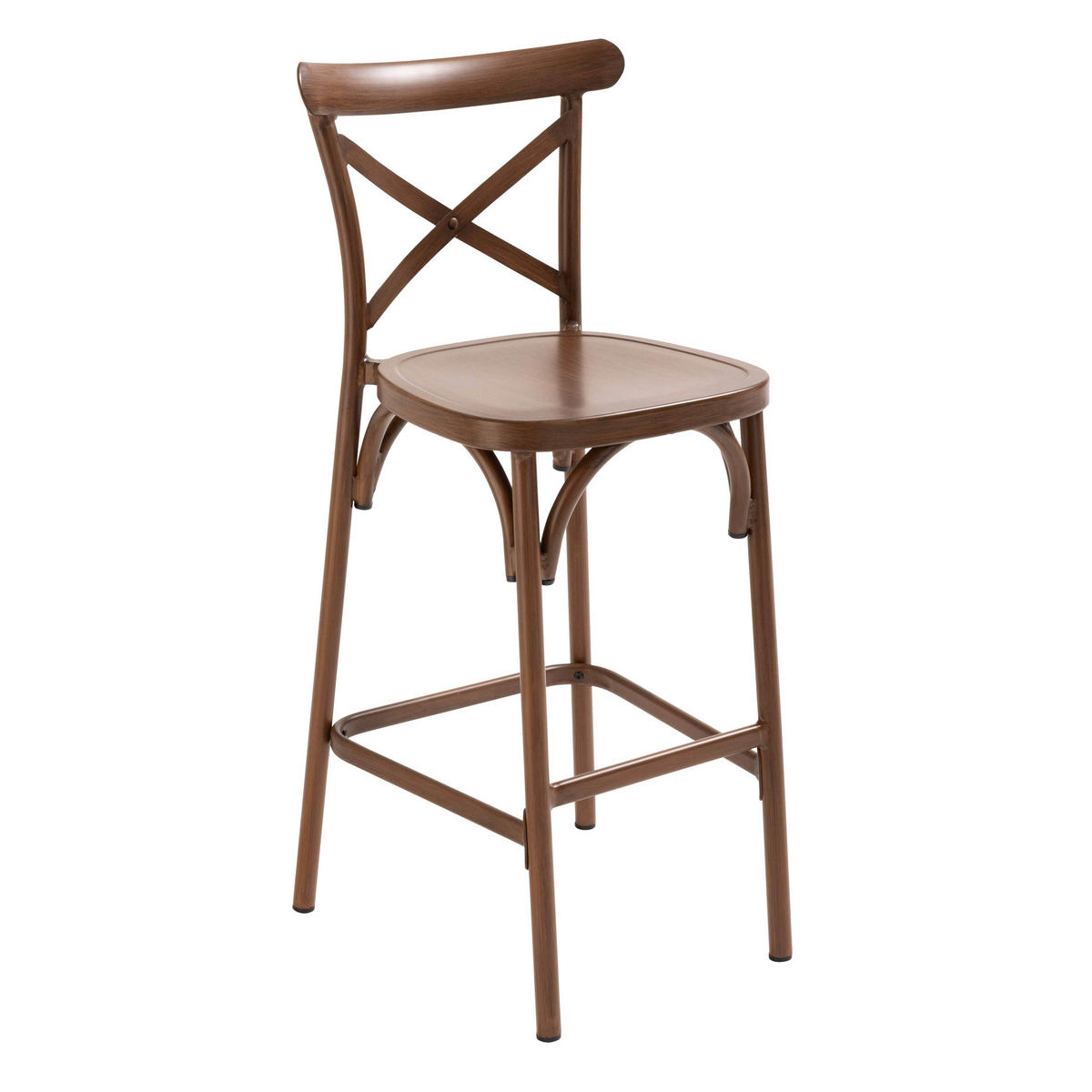 HOCHSTUHL, Braun - Braun, Metall (52/110/44cm) - Oviala