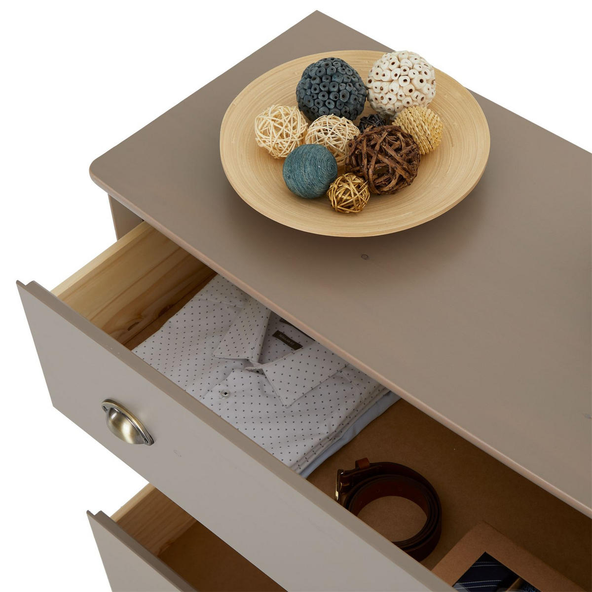 KOMMODE ANTOINETTE - Taupe, Holz (89/87/43cm) - IDIMEX