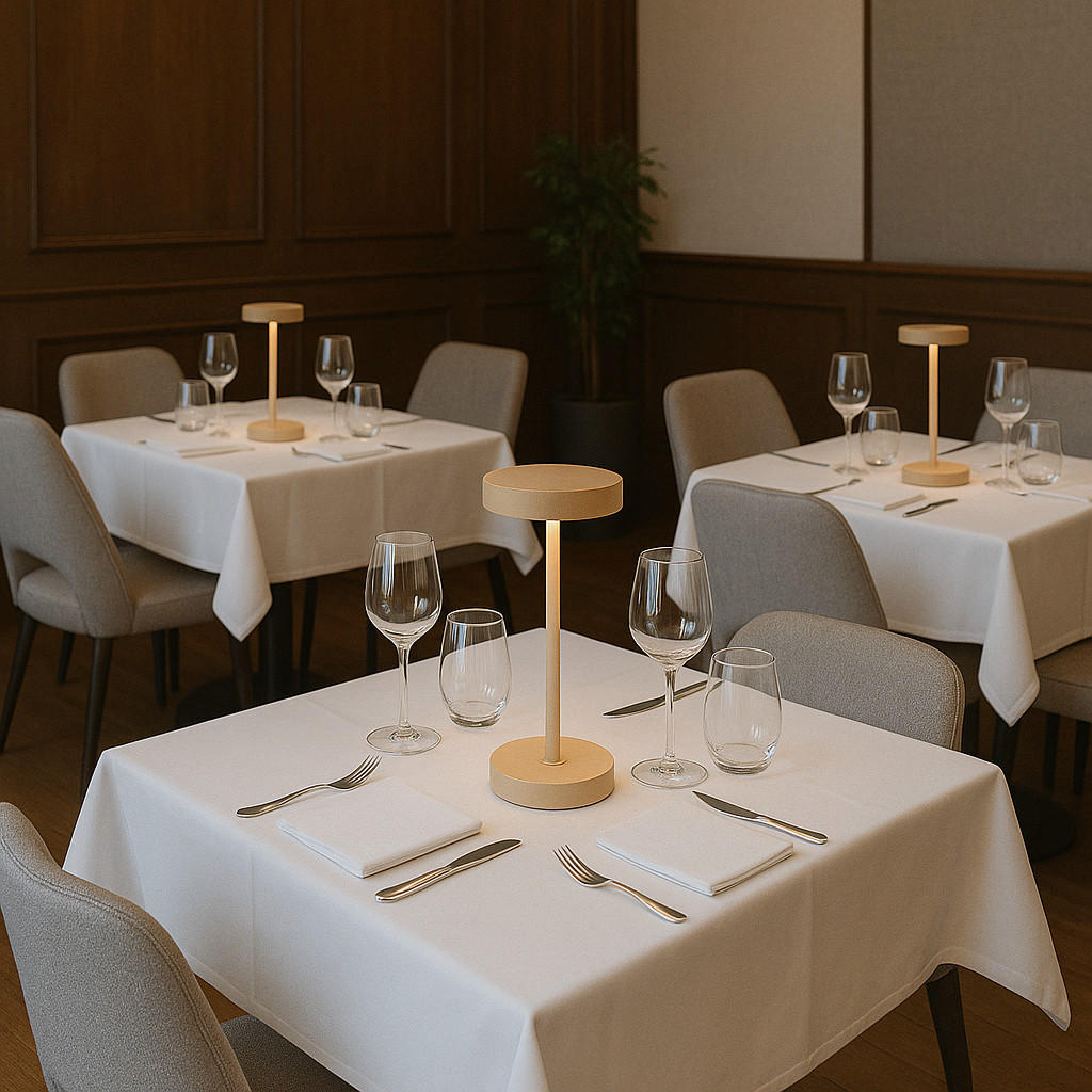 TISCHLAMPE SANDY MINI beige - Beige, Metall (9/9/25cm) - Lumisky