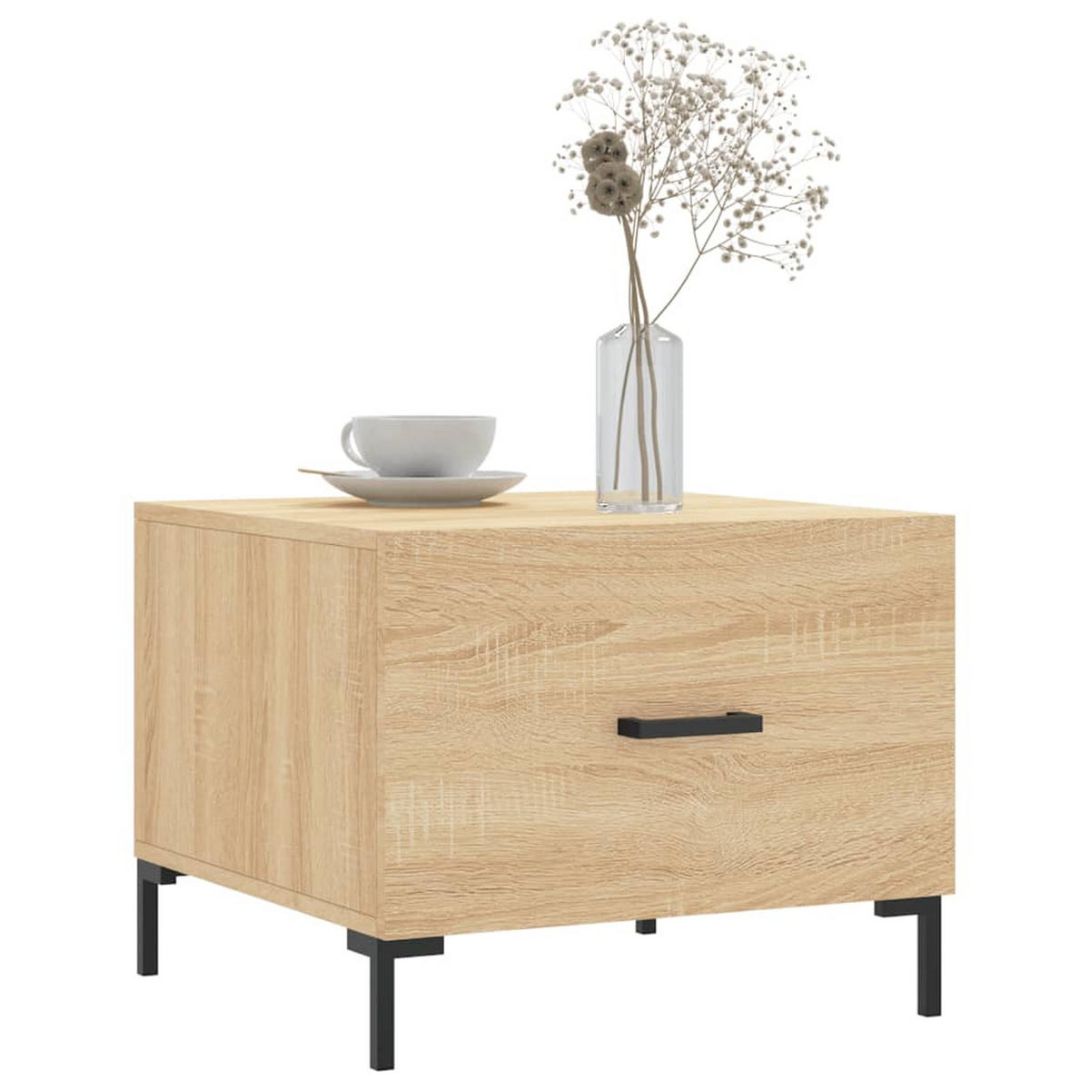 COUCHTISCHE 2 Stk. Sonoma-Eiche 50x50x40 cm Holzwerkstoff - Braun, Holzwerkstoff (50/50/40cm) - furnicato