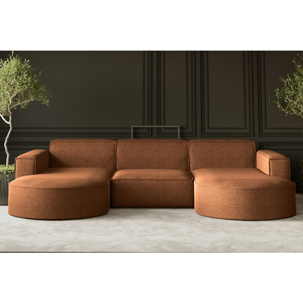 Thumbnail - Kaiser Möbel Ecksofa, Kupfer, Holz, 299x165 cm, Wohnzimmer, Sofas & Couches, Wohnlandschaften, Ecksofas