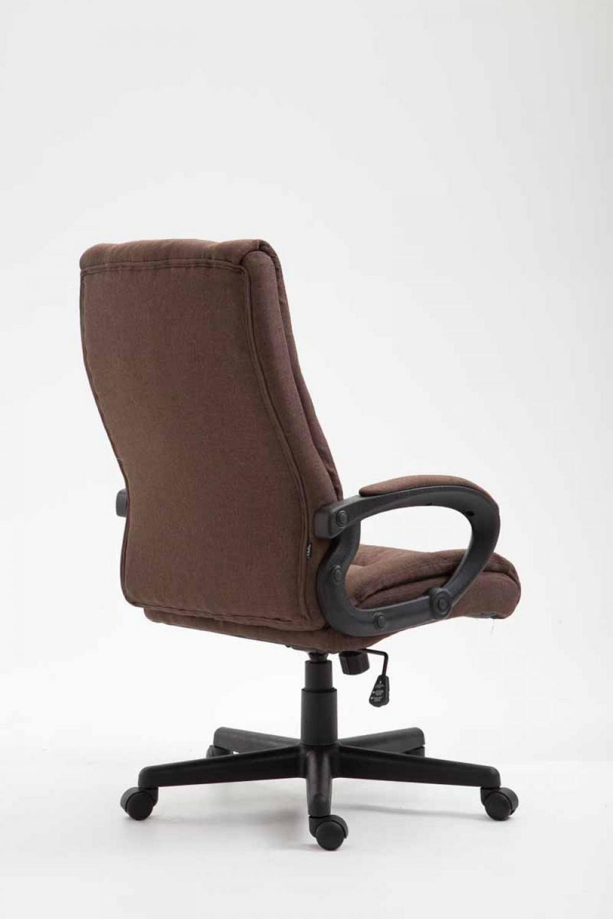 DREHSTUHL Stoff Braun - Schwarz/Braun, Kunststoff/Textil (66/106/70cm) - CLP