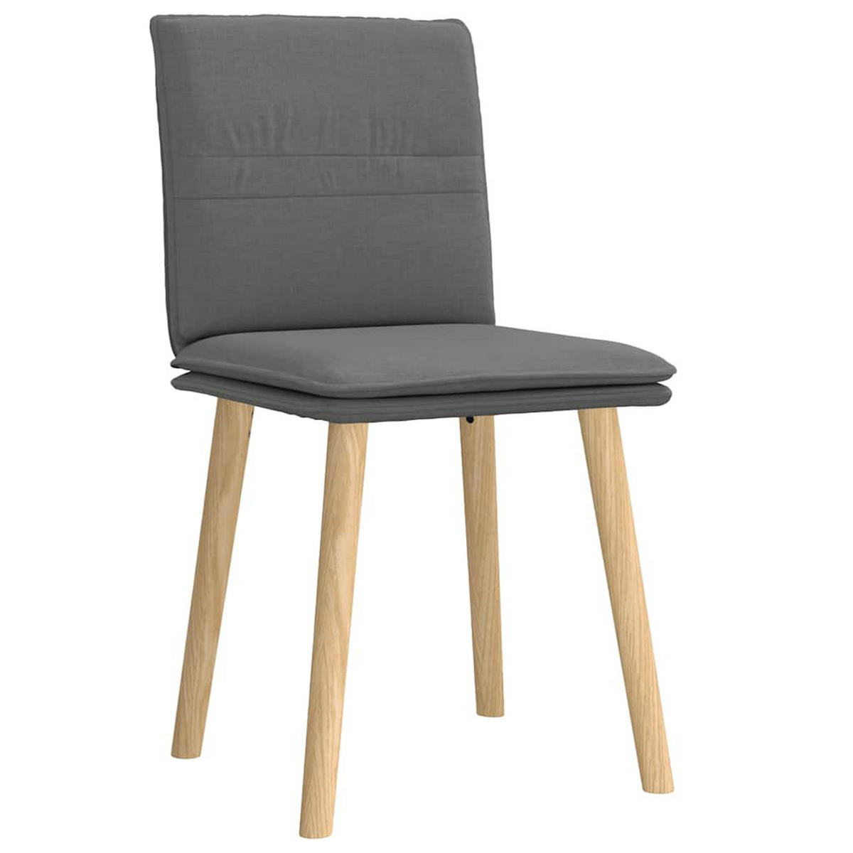 ESSZIMMERSTÜHLE 2 Stk. Dunkelgrau Stoff 45*54*86cm - Dunkelgrau, Metall (45/86/54cm) - ZMH