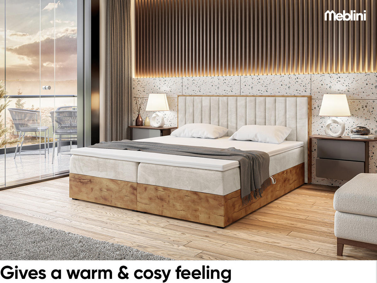 BOXBETT Lofty 4 H3 - Creme, Holzwerkstoff (120/200cm) - Meblini