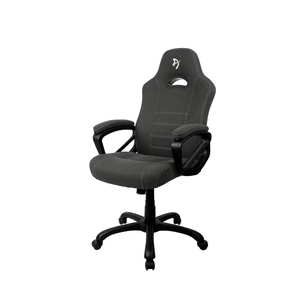GAMINGSTUHL Enzo Woven Fabric™ Schwarz/Grau - Dunkelgrau/Schwarz, Kunststoff/Textil (66/125/49cm) - Arozzi