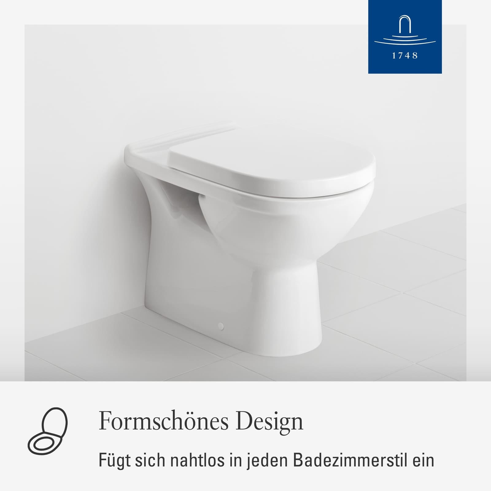 WC-SITZ O.novo weiß 423 x 368 x 51 mm - Weiß, Kunststoff (36.8/5.1/42.3cm) - Villeroy & Boch