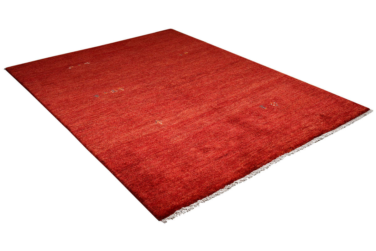 TEPPICH Gabbeh Rot 234/175 cm Schurwolle - Rot, Textil (175/234cm) - Looma