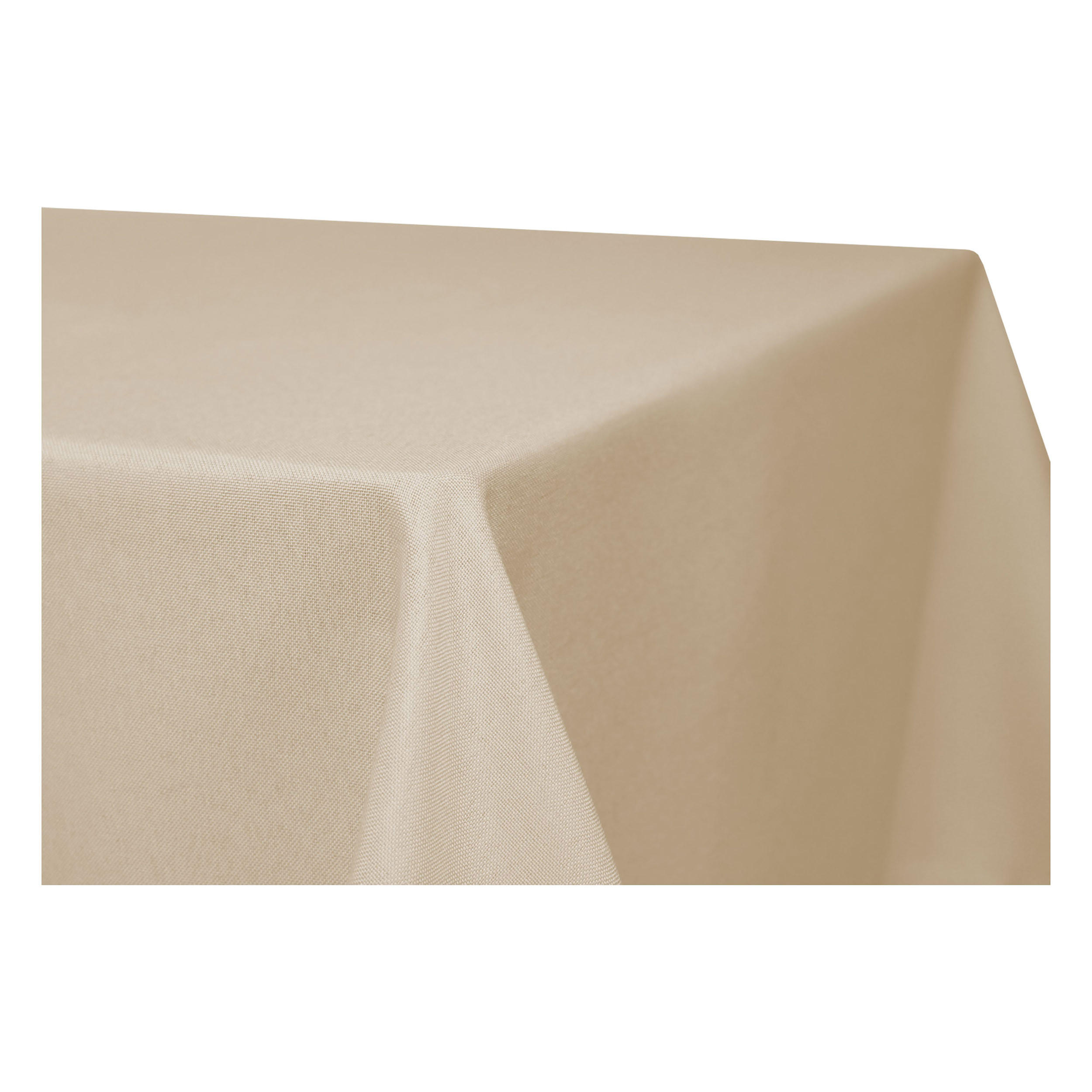 TISCHDECKE Leinenoptik 110/180 cm eckig Ecru - Ecru, Textil (110/180cm) - TiborTex